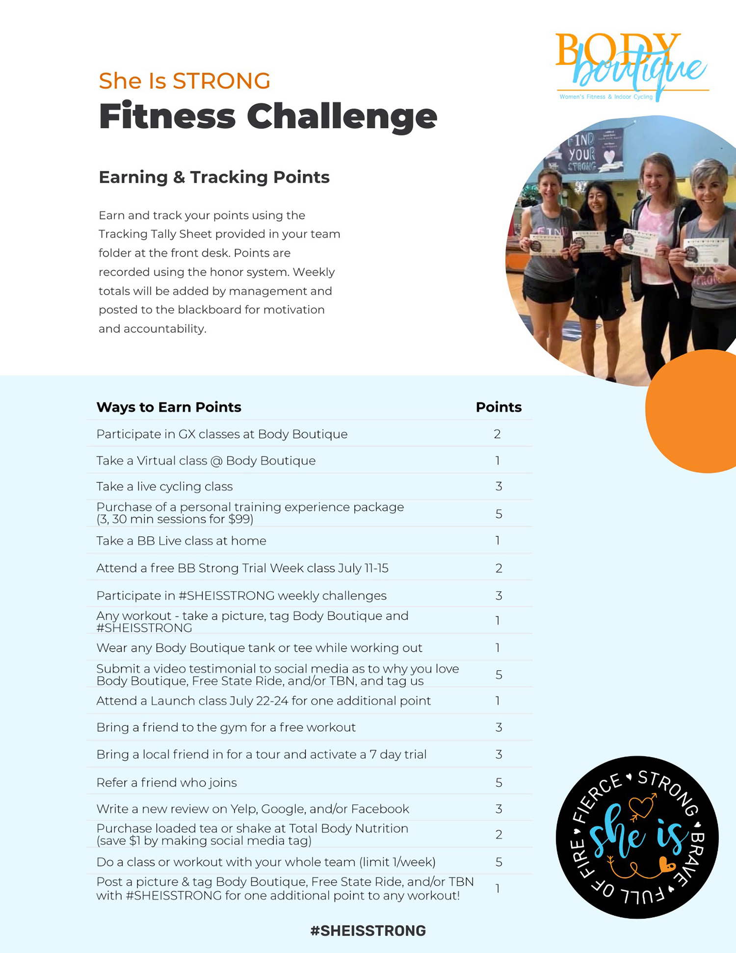 Summer Challenge Points Summer Challenge Points