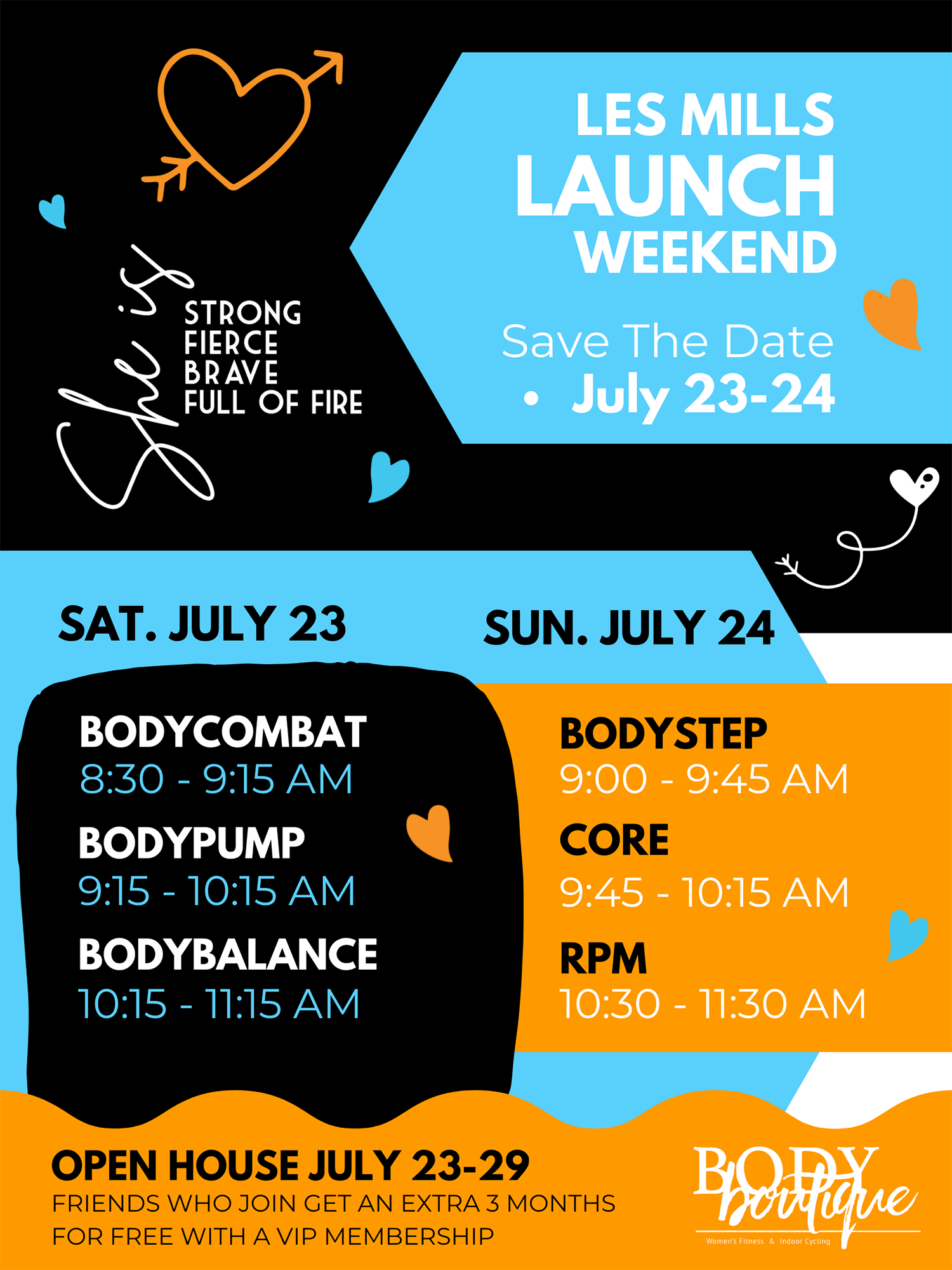 Les Mills Class Launch and Open House Week