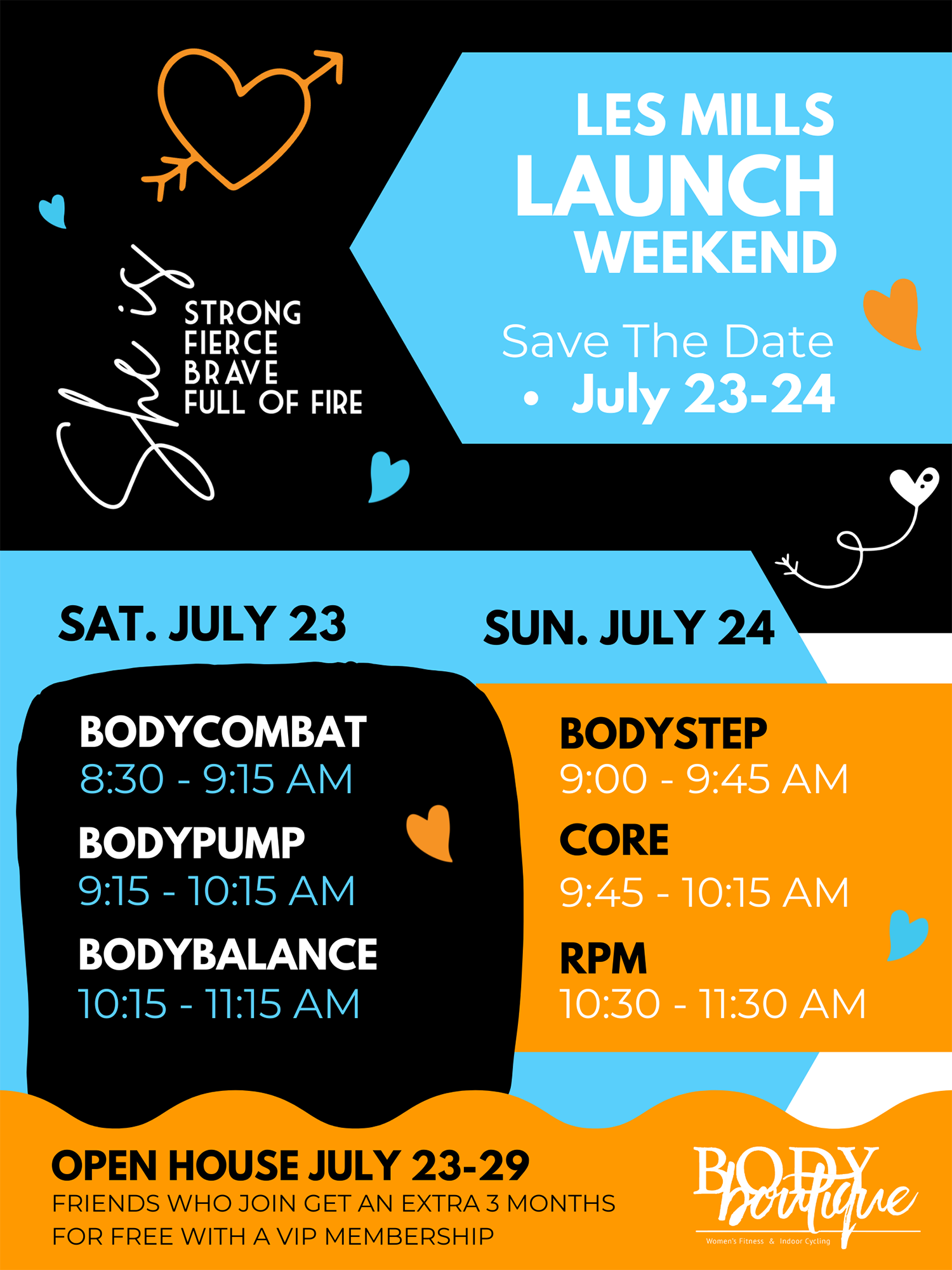 Les Mills Class Launch and Open House Week Les Mills Class Launch and Open House Week