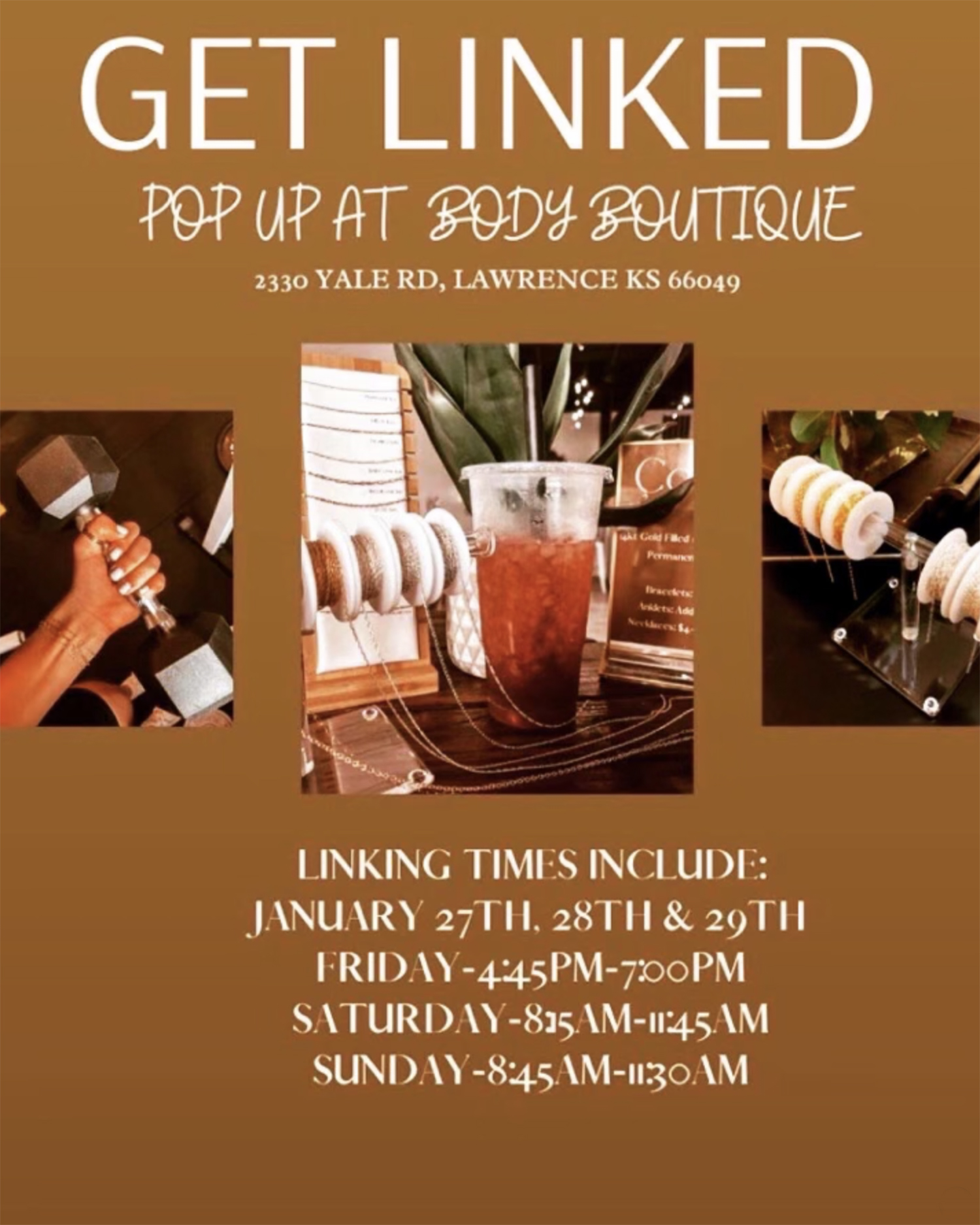Get Linked Pop Up Event