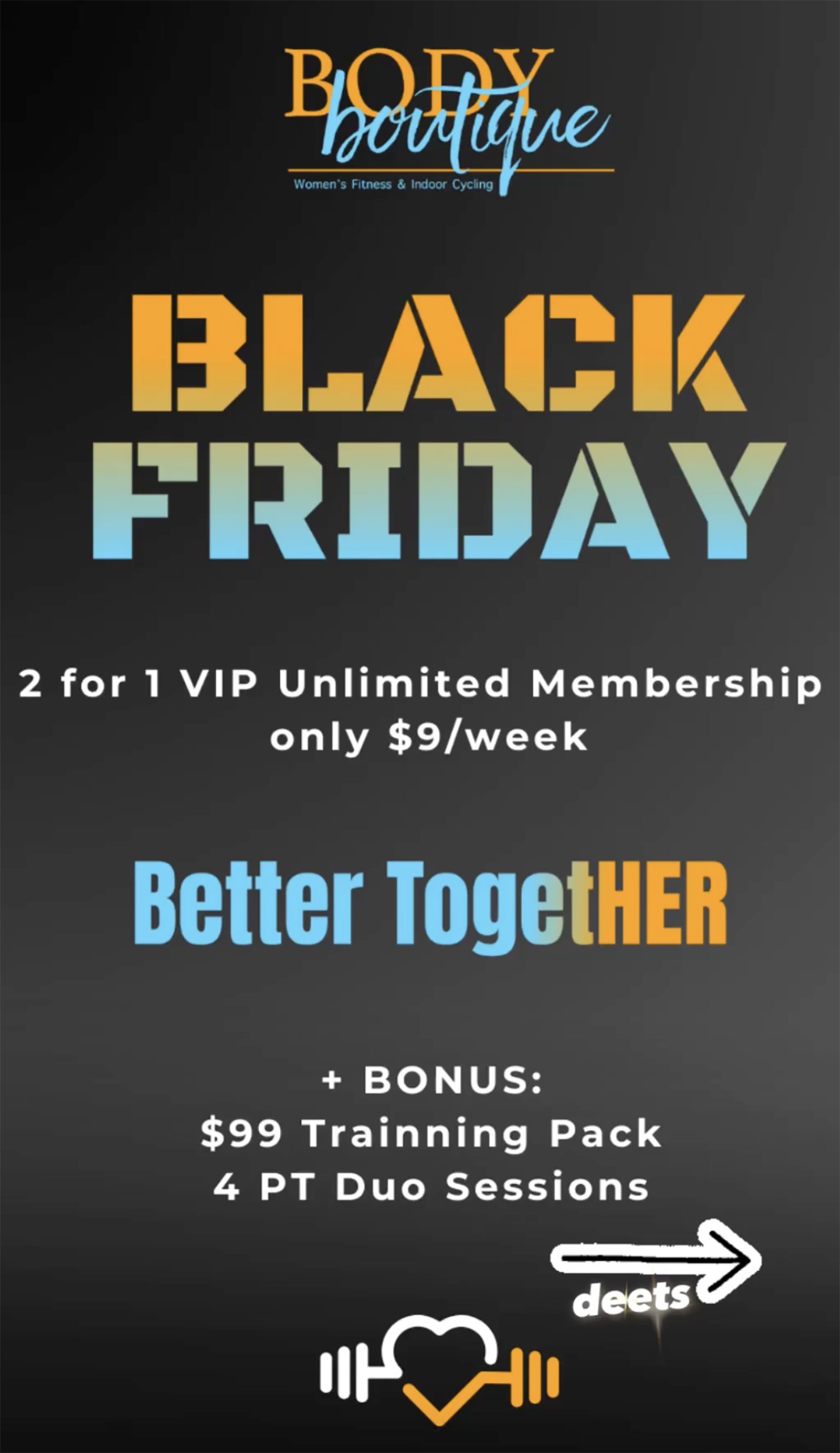 Body Boutique Fitness - Black Friday Special Body Boutique Fitness - Black Friday Special