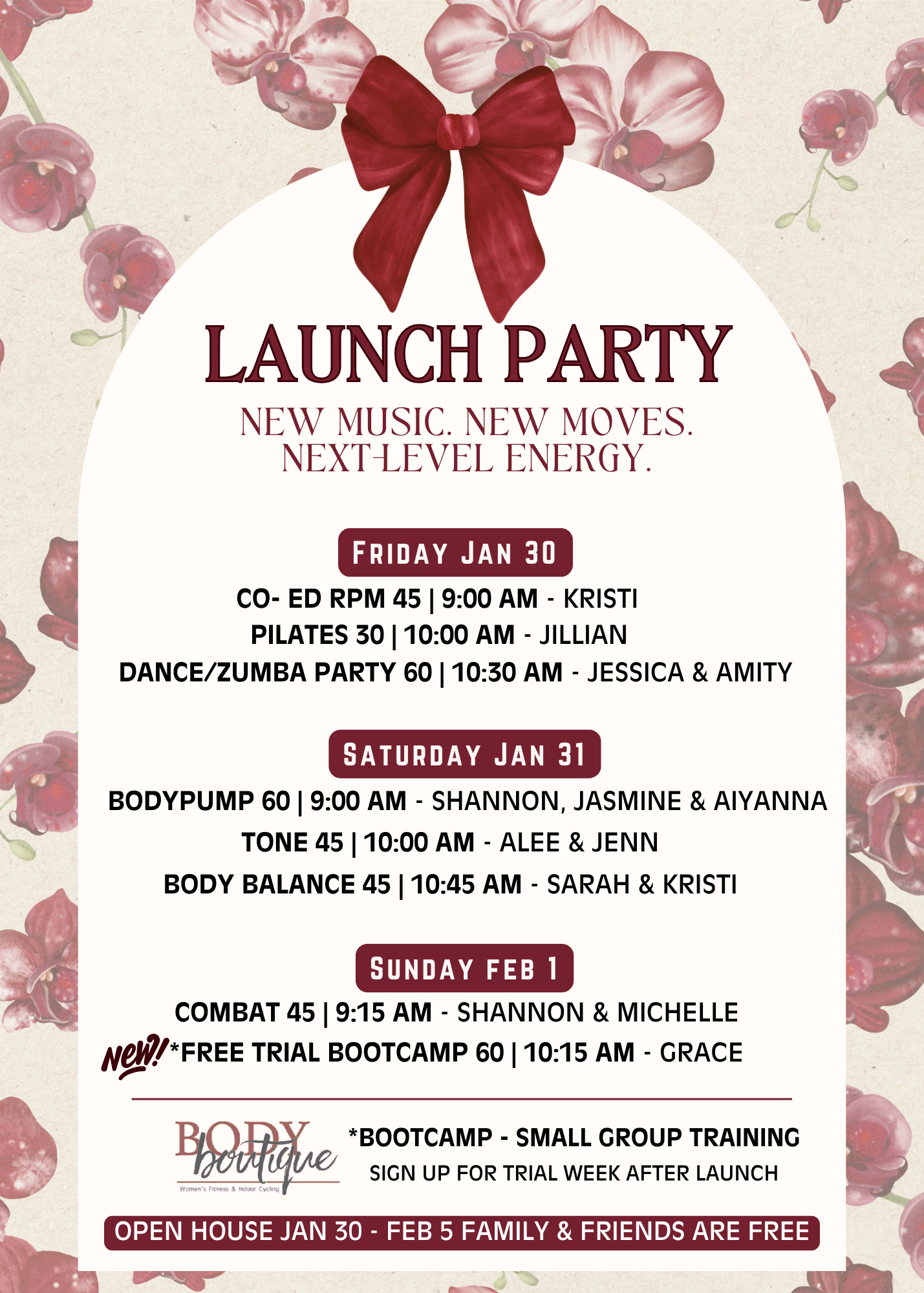 Body Boutique Class Launch